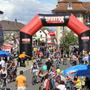 slowUp Lac de Morat, Village avec les sponsors